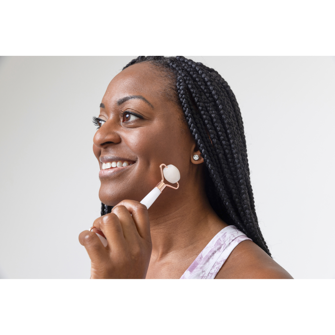 KMORI SKIN Genuine Rose Quartz Roller